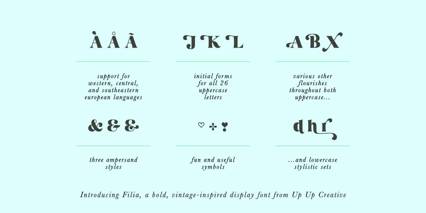 Example font Filia #4